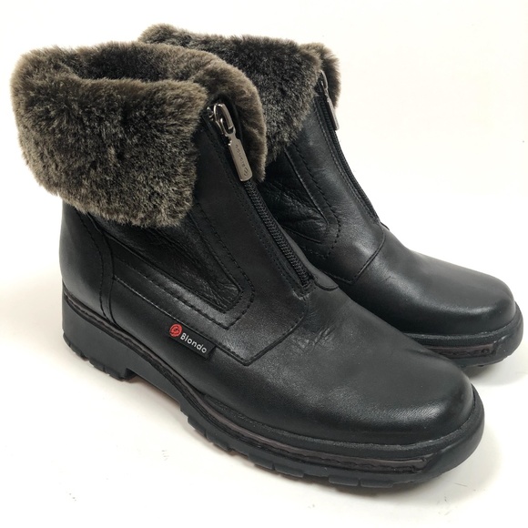 Blondo Shoes - Blondo Canada Fur Booties Combat Zipper 8W